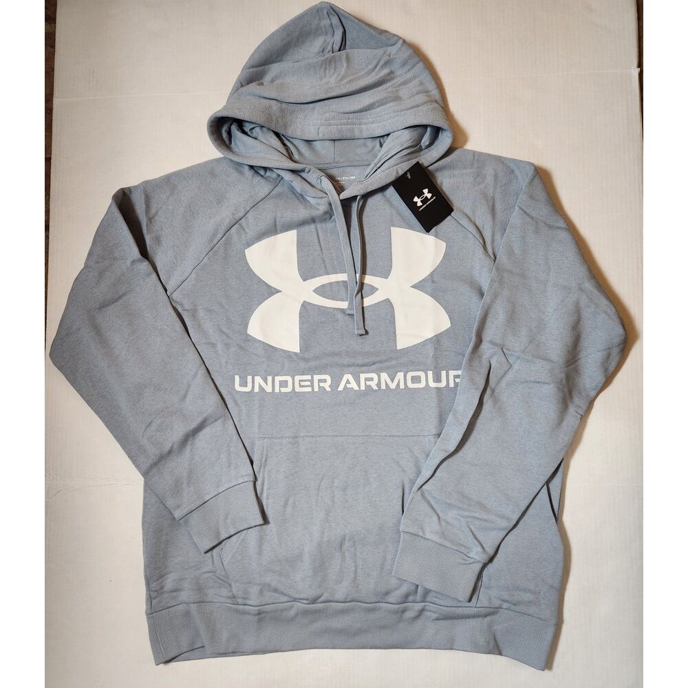 Under Armour Rival Fleece Pullover Hoodie Men’s XXL 2XL Light Blue